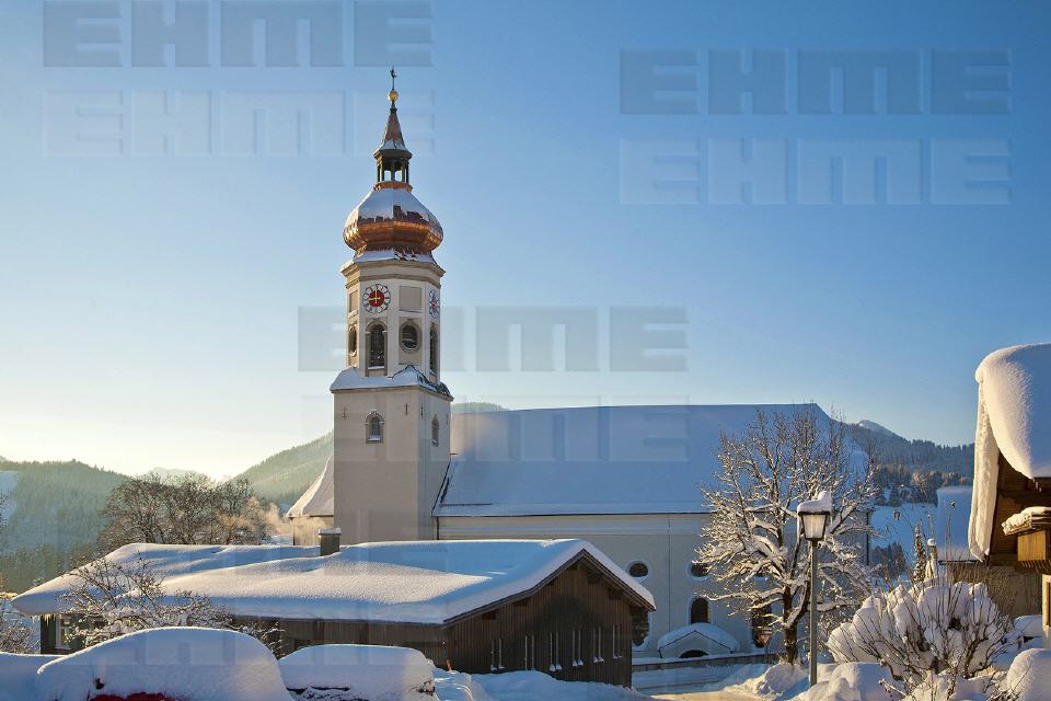 Pfarrkirche St. Ulrich, Wertach im Winter